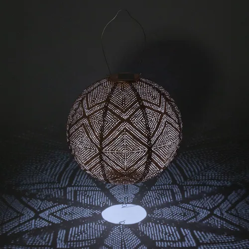 Vista 2 de Allsop Home & Garden, lámpara circular Soji Stella Boho, Cobre