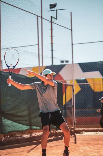Vista 7 de Juego de raquetas de tenis para adultos de 27 pulgadas, incluye raqueta de tenis, pelotas de tenis, amortiguadores de vibración, bolsa de tenis