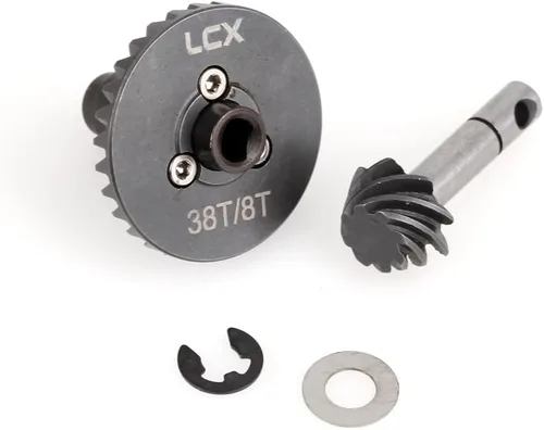 Vista 3 de LCX Carreras 1/10th RC Crawler Car Heavy Duty AR44 Bevel Gear Set 30T/8T para Axial SCX10 II 90046 90047 SCX10 III Capra UTB, actualizaciones Piezas