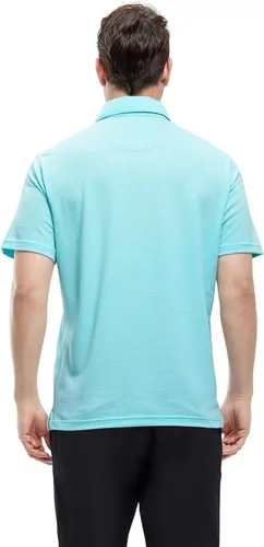 Vista 3 de VEBOON Men's Polo Shirts Long and Short Sleeve Cotton Blend Heather Moisture Wicking Casual Collared Shirts