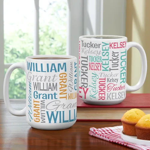 Vista 7 de Let's Make Memories - Taza personalizada con tu nombre y firma - Taza de café personalizada de 15 oz - Regalo para poner en la media navideña - Para