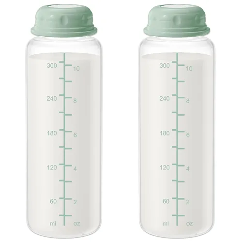 Vista 9 de Botella de almacenamiento de leche materna de 10 onzas, compatible con Momcozy Milk Cooler de 22 onzas y bombas Spectra, botellas de colección