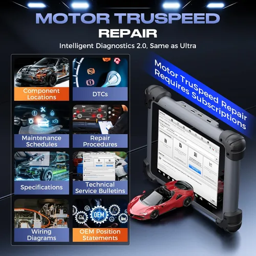 Vista 4 de Autel MaxiCOM MK908P - Escáner de diagnóstico de coche con programación de código del ECU, escáner automotriz OBD2 con MaxiScope MP408, osciloscopio