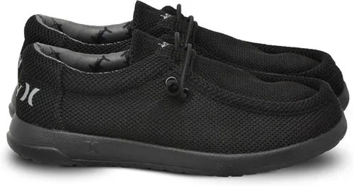 Vista 18 de Hurley - Mocasines elásticos con cordones para niños, zapatos de lona para niños y niñas - Cómodos, duraderos, elegantes - Zapatillas de moda