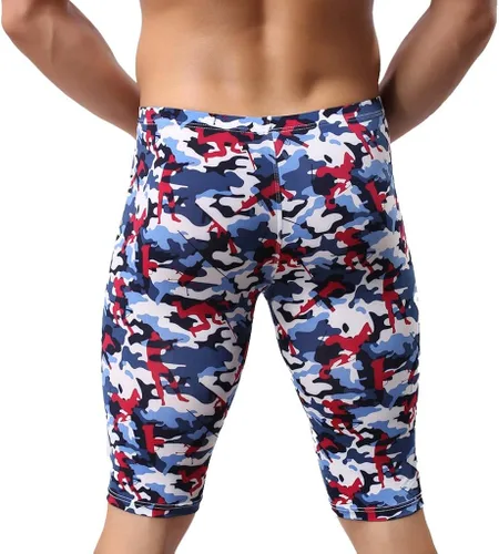 Vista 2 de Alalaso - Pantalones cortos de satén para hombre, de seda