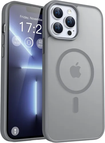 Vista 10 de Funda para teléfono Google Pixel 9 Pro XL, Compatible con Magnético, Protección contra Caídas de Grado Militar Translúcida Mate Resistente a Golpes