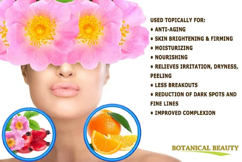 Vista 3 de Botanical Beauty VITAMINA C Aceite de rosa mosqueta hidratante Aceite facial antienvejecimiento, regenerador y nutritivo 20% de vitamina C, aceite
