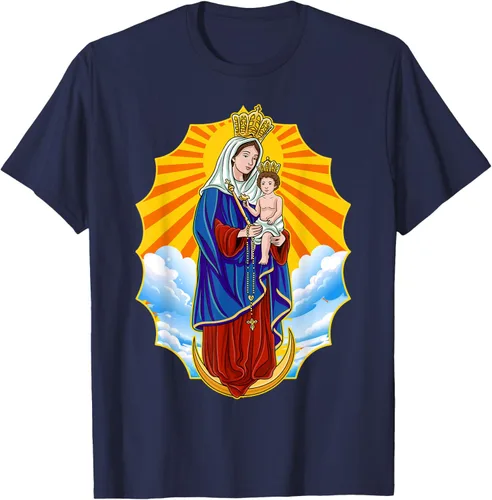 Vista 54 de Chinita Chiquinquira Venezuela Maracaibo Virgen Chiquinquira Chinita Zulia Camiseta negra