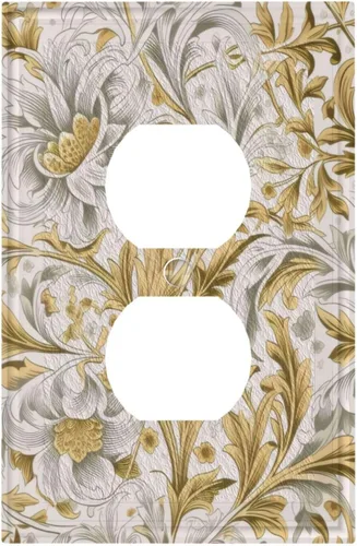 Vista 190 de Cubiertas de Interruptor de Luz Artísticas Decorativas Boho Figura Abstracta Interruptor de Pared Único Placa de Interruptor Decorativo Placa