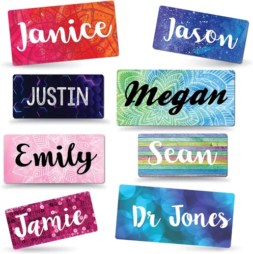 Vista 2 de Imán de casillero personalizado mediano para casillero, nombres personalizados, regalos para profesores, regalo de médicos, para tableros