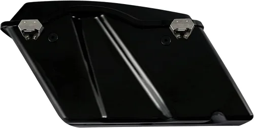Vista 5 de XFMT Alforjas duras negras mate para baúl con soportes de conversión negros para Harley Softail Heritage Classic Deluxe 1984-2017