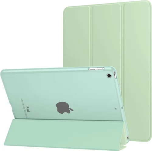 Vista 50 de MoKo Funda para iPad 9.7 2018/2017 de 5ª / 6ª Generación - Funda delgada y ligera con soporte para Smartphone con parte trasera translúcida