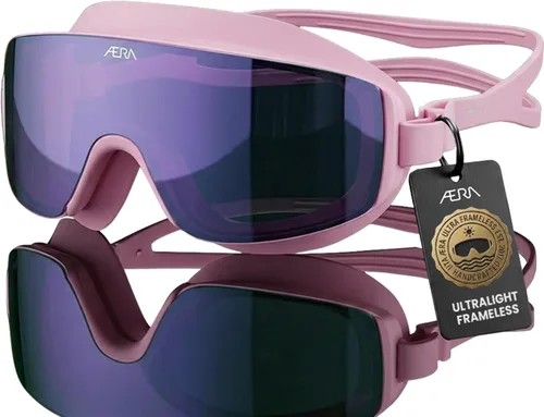 Vista 14 de ÆRA Gafas de natación ultraligeras sin marco, lente nanotecnológica antivaho, 100% protección UV, surf, SUP, moto acuática, esquí acuático, aguas