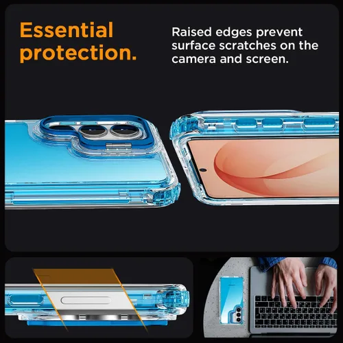Vista 5 de AICase Para Samsung Galaxy S26 Transparente con Cámara de Metal Resistente Protección contra Caídas Cuerpo Completo Resistente A Prueba