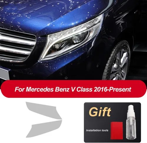 Vista 7 de JCAKES Car Headlight Protective Film Front Light Transparent TPU Sticker ，for Mercedes Benz GLS GLB G GLK V Class 2013-Present