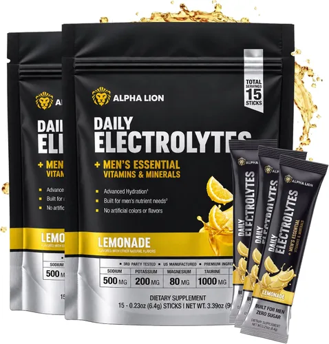 Vista 9 de ALPHA LION Paquetes diarios de electrolitos en polvo para hombres