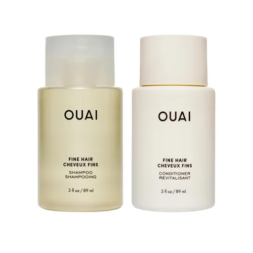 Vista 10 de OUAI Set de Champú y Acondicionador para Cabello Fino - Champú y Acondicionador Sin Sulfatos para Mujeres y Hombres - Fabricado con Queratina, Raíz