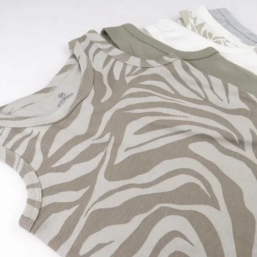 Vista 35 de HonestBaby Camisetas musculares sin mangas 100% algodón orgánico para bebés y niños pequeños, niñas