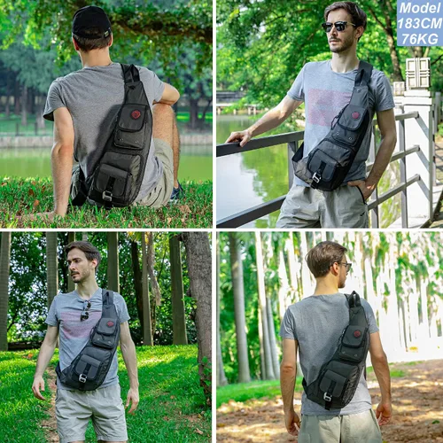 Vista 54 de Nicgid Sling Bag - Mochila bandolera para hombre), LYSB01NH075BJ-SPRTSEQIP