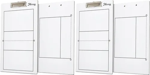 Vista 14 de Murray Sporting Goods sujetapapeles para entrenadores de borrado en seco Pizarra blanca de doble cara
