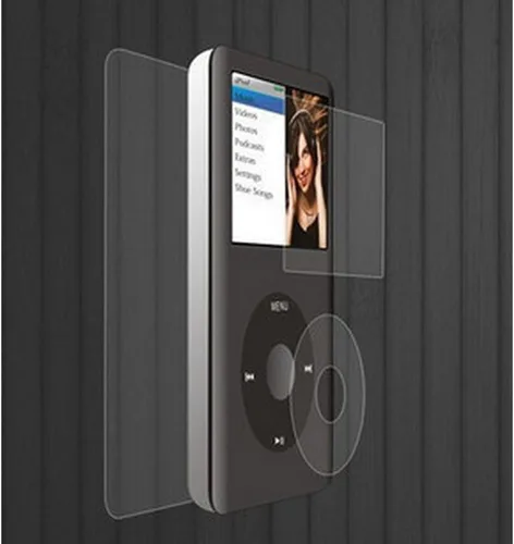 Vista 3 de Película protectora de pantalla LCD frontal suave, película protectora trasera y película de rueda de clic para iPod Classic 7ª generación 6ª