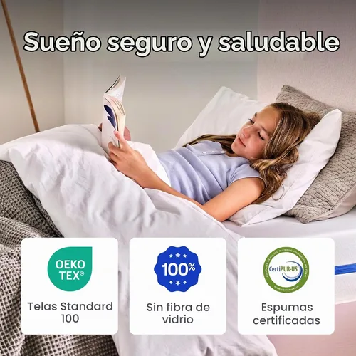 Vista 4 de Nectar Colchón de espuma viscoelástica individual de 8 pulgadas, diseño
