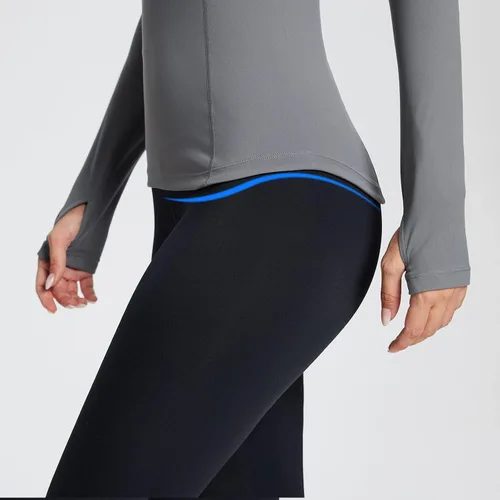 Vista 4 de BALEAF Women's Long Sleeve Workout Tops Compression Running Shirts Fitted Athletic Warm Thumbholes Quick Dry Stretch Yoga