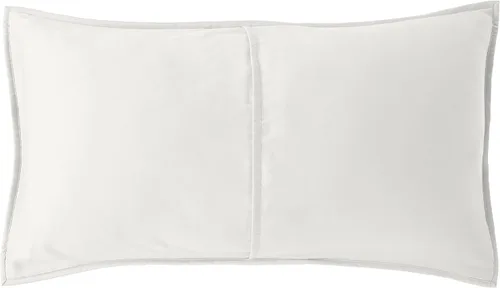 Vista 2 de Amazon Aware Funda de edredón de mezcla de poliéster reciclado y algodón, estándar, marfil, 26 x 20 pulgadas