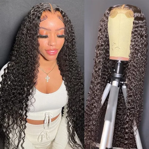 Vista 15 de Recomtic Pelucas rizadas Bob de cabello humano corto frontal 13x4, pelucas de encaje frontal lisas y onduladas para mujeres negras, cabello humano