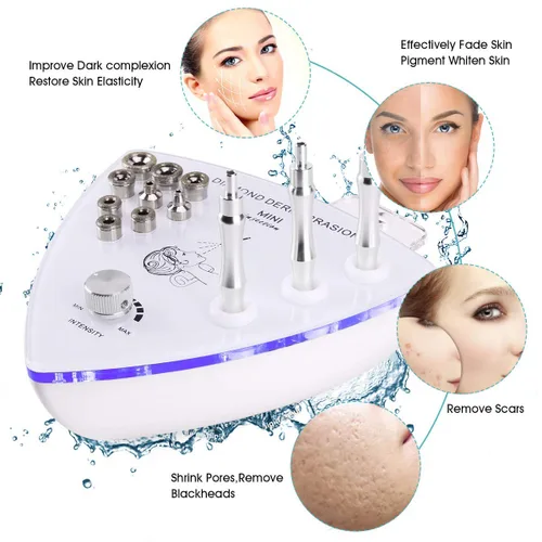 Vista 2 de Yofuly - Máquina de microdermoabrasión de diamante con pistola pulverizadora, potencia de succión profesional de 65-68 cmHg, máquina facial