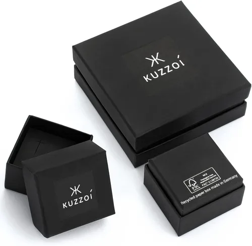 Vista 6 de kuzzoi Pulsera bizantina de plata de ley 925 para hombre, longitud 6,69 pulgadas - 8,27 pulgadas, ancho 0,39 pulgadas, 1.52 onzas