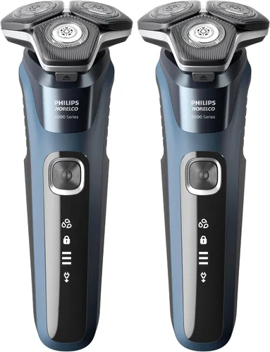 Vista 10 de Philips Norelco Shaver 5400, afeitadora recargable en seco y húmedo con recortadora emergente, S5880/81