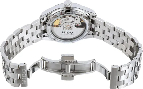 Vista 3 de Mido Belluna Lady - Reloj automático suizo para Mujer - Esfera plateada - Caja de 1.260 in - M0242071103300, plateado, Pulsera