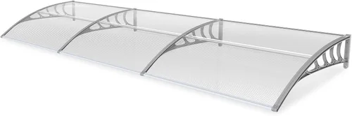 Vista 12 de Outvita - Toldo para ventana de 39 x 32 pulgadas, panel de PVC y soporte Blanco/Negro