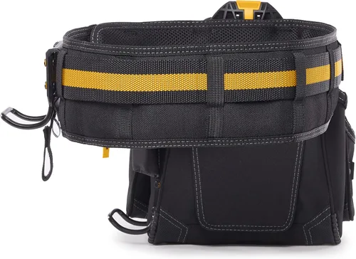 Vista 8 de ToughBuilt Serie ClipTech – Juego de cinturones de herramientas Pro Framer de 3 piezas, sistema modular ClipTech con 2 bolsas profesionales