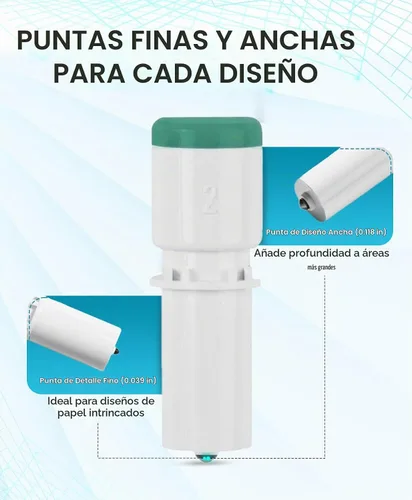 Vista 2 de Set de 2 herramientas de estampado para Silhouette Cameo 5 y Silhouette Curio 2