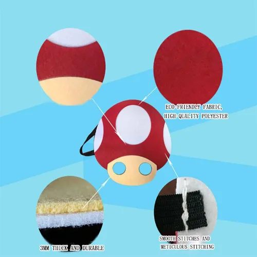 Vista 4 de Superhero Capes for Kids Halloween Costumes and Dress upSuper Mario Cape and Mask Set for Mario Party Supplies