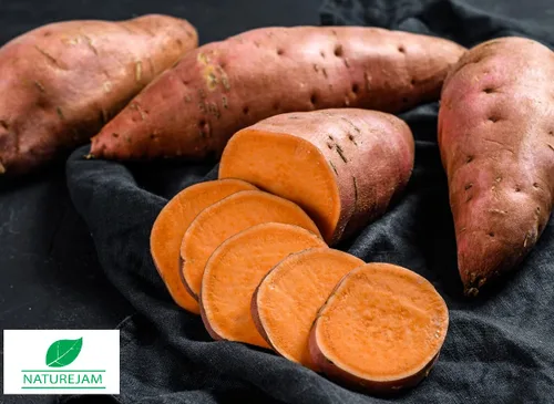 Vista 4 de Naturejam Patatas dulces secas 2 libras a granel-pandemia de emergencia deshidratada