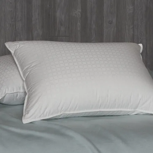 Vista 2 de Cuddledown Dreamstead 700 Fill Power Almohada Plumón de ganso blanco europeo Carcasa 100% algodón, tejido de ventana Hipoalergénica Hecha a