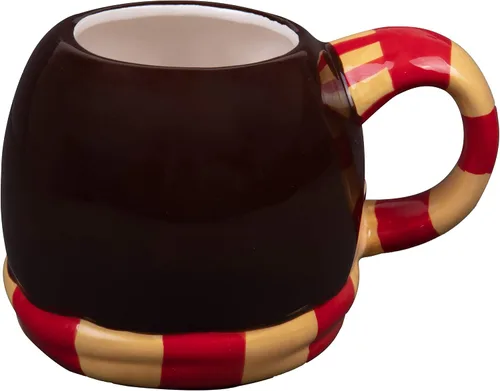 Vista 4 de Harry Potter Taza de café figural, 24 onzas, diseño lindo de Chibi con asa de bufanda Gryffindor, cerámica