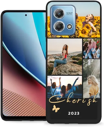 Vista 19 de Funda personalizada para Motorola Moto G Stylus 2020 con nombre de foto, texto y foto, GStylus personalizado -20 funda suave y fina (negro) de 6.4