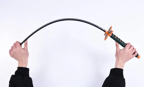 Vista 16 de ziqing Espada para cosplay de Demon Slayer hecha a mano, Katana de 31 pulgadas con múltiples estilos para elegir