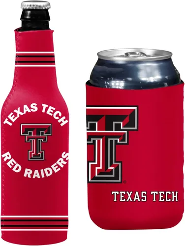 Vista 95 de College Team Color Logo Can & Bottle Holder Insulator Beverage Cooler Set