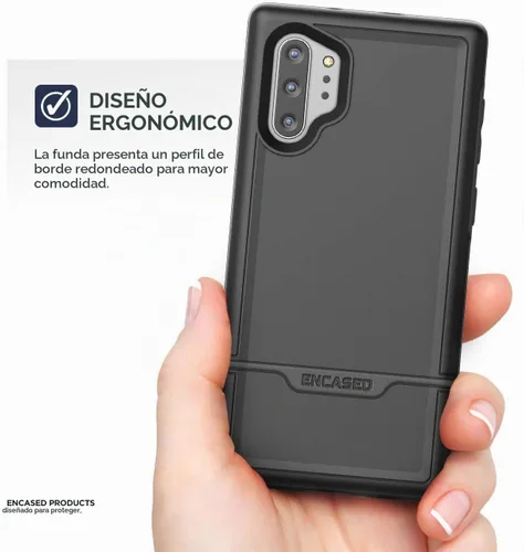 Vista 5 de ENCASED Funda protectora resistente para Galaxy Note 10 Plus (2019 Rebel Armor) Cubierta resistente de cuerpo completo de grado militar