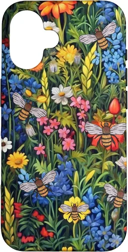 Vista 31 de Funda para iPhone 12 mini Bees And Wildflowers