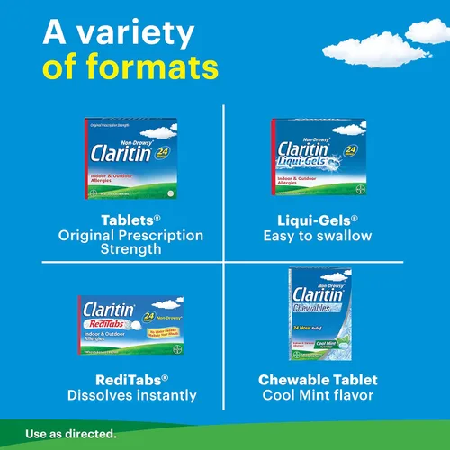 Vista 8 de Claritin Alergia 24 Horas 10mg Tablets-45 ct (Cantidad de 1)