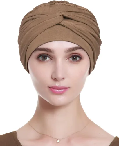 Vista 20 de Alnorm Gorro de quimioterapia, sombrero de viscosa para mujer, turbante para la cabeza para mujer