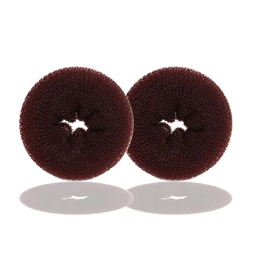 Vista 10 de Kitjans 2PCS Extra Blonde Hair Donut Bun Maker for Kids, Ring Style Bun - Short & Thin Hair Chignon Shaper (2.5 Inch/Beige)