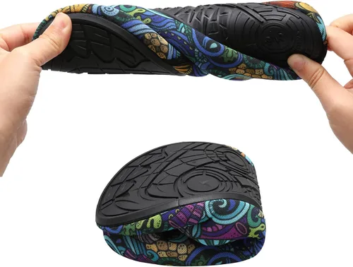 Vista 7 de L-RUN - Pantuflas de casa para mujeres y hombres, para interiores y exteriores, zapatos para el hogar, pantuflas cálidas y antideslizantes