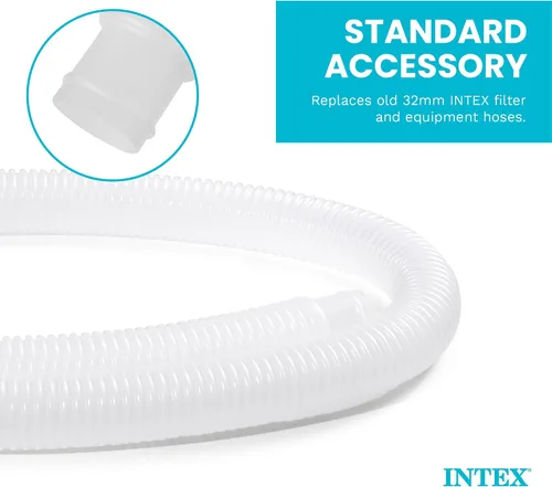 Vista 4 de Intex Manguera de repuesto para bomba de piscina de 1.25 pulgadas de diámetro, 59 pulgadas de largo